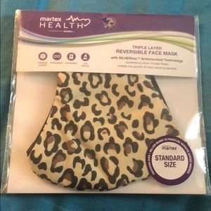 Martex Health Face Mask - Natural Leopard NWT!